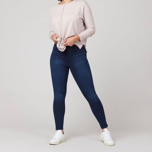 Spanx Women’s Jean-ish Blue Jean Ankle Jegging Dark Wash Medium